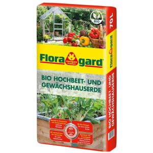 Floragard® Bio Hochbeet- und Gewächshauserde torfreduziert 70 l Sack