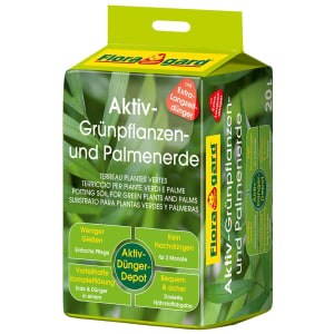 Floragard® Aktiv Grünpflanzen- und Palmenerde 20 l Sack