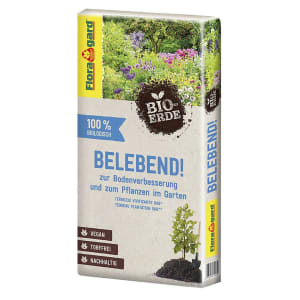 Floragard® Bio-Erde Belebend zur Bodenverbesserung und zum Pflanzen im Garten 60 l Sack