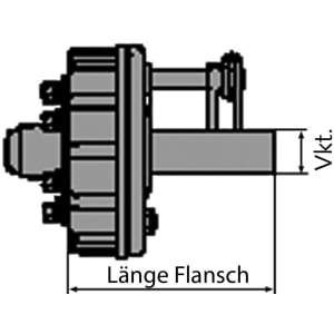 BPW Achsstummel für Bremse N 3006-3