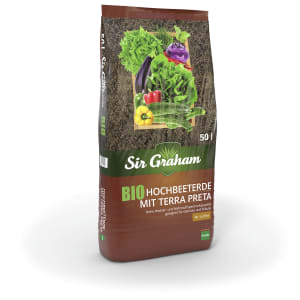 Sir Graham Bio-Hochbeeterde 50 l Sack mit Terra Preta Sir Graham Bio-Hochbeeterde 50 l Sack mit Terra Preta