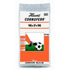 Hauert Cornufera® Langzeit- NPK 16+7+16 Rasendünger mit ausgeglichenem Nährstoffverhältnis 25 kg Sack Hauert Cornufera® Langzeit- NPK 16+7+16 Rasendünger mit ausgeglichenem Nährstoffverhältnis 25 kg Sack