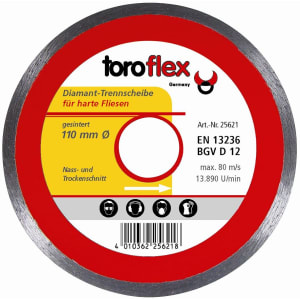Toroflex Trennscheibe Diamant Spezial harte Fliesen Toroflex Trennscheibe Diamant Spezial harte Fliesen