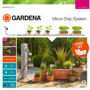 Gardena Micro–Drip–System Start Set für Pflanztöpfe M automatic Gardena Micro–Drip–System Start Set für Pflanztöpfe M automatic