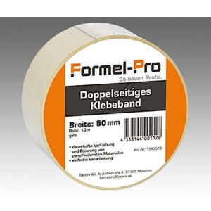 Formel–Pro Doppelseitiges Klebeband 50 mm x 10 m Formel–Pro Doppelseitiges Klebeband 50 mm x 10 m