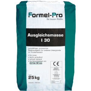 Formel–Pro Ausgleichsmasse innen 2–30mm grau, 25kg Formel–Pro Ausgleichsmasse innen 2–30mm grau, 25kg