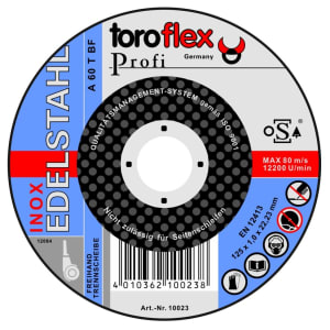 Toroflex INOX Profi Dünntrennscheibe Toroflex INOX Profi Dünntrennscheibe