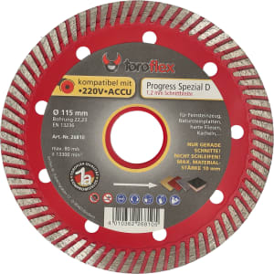 Toroflex Diamant–Trennscheibe Progress Toroflex Diamant–Trennscheibe Progress