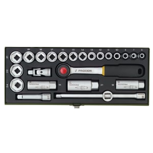 Proxxon Kompaktsatz mit 3/8"–Ratsche 24-teilig Proxxon Kompaktsatz mit 3/8"–Ratsche 24-teilig