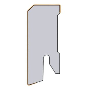 KWG Steckfußleiste, lackweiß, 2,5 m x 16 x 44 mm KWG Steckfußleiste, lackweiß, 2,5 m x 16 x 44 mm
