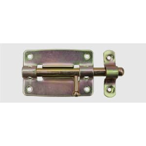 SWG Bolzenriegel 100 X 50 mm Bolzen Ø 9 mm Stahl gelb verzinkt SWG Bolzenriegel 100 X 50 mm Bolzen Ø 9 mm Stahl gelb verzinkt