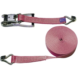Ratschen-Zurrgurt 8 m x 50 mm 2-teillig, mit Spitzhaken und Ratsche rot Ratschen-Zurrgurt 8 m x 50 mm 2-teillig, mit Spitzhaken und Ratsche rot