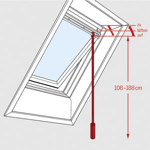 Velux Teleskopstange ZCT 200 für GGU, GGL, VU, VL, VG, VX Velux Teleskopstange ZCT 200 für GGU, GGL, VU, VL, VG, VX