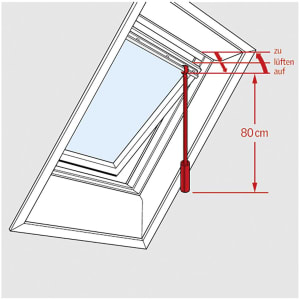 Velux Bedienungsstange ZCZ 080 für GGU, GGL, VU, VL, VG, VX Velux Bedienungsstange ZCZ 080 für GGU, GGL, VU, VL, VG, VX