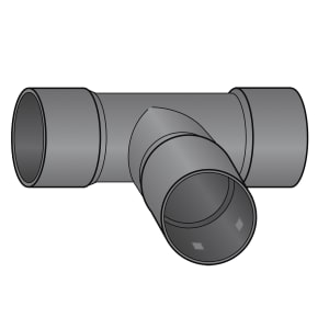 PVC Drän T-Stück PVC Drän T-Stück