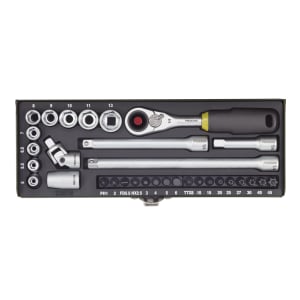Proxxon Feinmechaniker-Steckschlüssel- und Schraubersatz 1/4", 32-tlg. Proxxon Feinmechaniker-Steckschlüssel- und Schraubersatz 1/4", 32-tlg.
