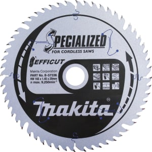 Makita SPECIALIZED Akku-Tauchsägeblatt EFFICUT 165x20x56Z Makita SPECIALIZED Akku-Tauchsägeblatt EFFICUT 165x20x56Z
