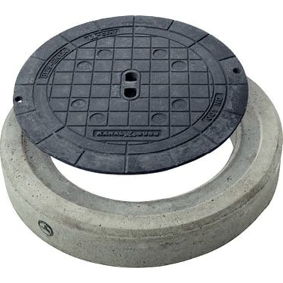 Guss/Beton Schachtabdeckung DN 400, B 125 ohne Ventilation günstig