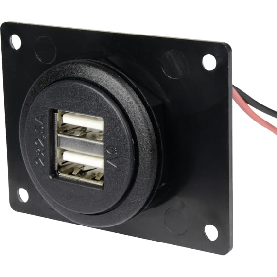 12 V USB Steckdose anthrazit,  AG