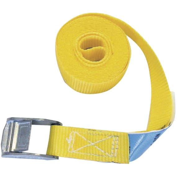 Zurrgurt 3 M X 25 Mm Gelb Mit Klemmschloss 2 St Zurrgurte