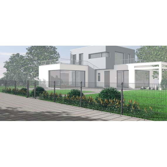 Doppelstabmattenzaun Set Small 10mx83cm Verzinkt Doppelstabmattenzaune Zaune Tore Zaune Sichtschutz Garten Hof Baustoffe Und Werkzeug Baywa Baustoffe Online Shop Und Baustoffhandel