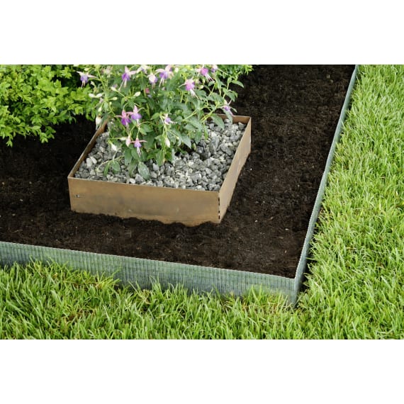 Bellissa Rasenkantenband Kleine Welle Verzinkt 500 X 14 Cm