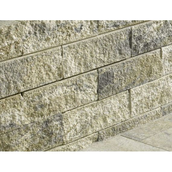 Casafino Bruchsteinmauer Xl Muschelkalk Nuanciert Halbendelement