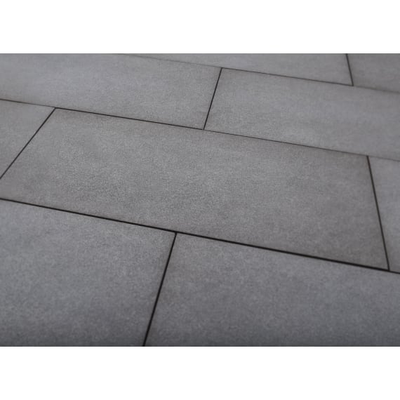 Casafino Keramik Terrassenplatte Basalt Schwarz Starke 2 Cm