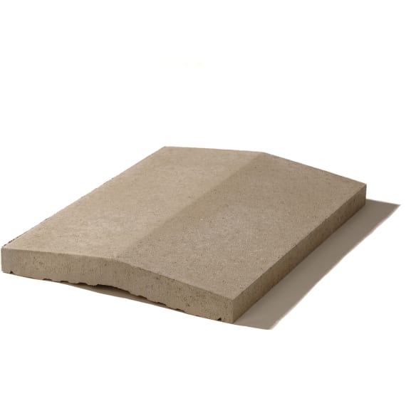 Weserwaben Mauerabdeckung Satteldach M93 Naturgrau Mauersteine