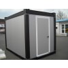 Mobilraum–Container 3.300 x 2.200 x 2.600 mm aufgebaut blau