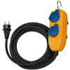brennenstuhl IP54 Verlängerungskabel Baustelle mit Powerblock 5 m schwarz H07RN-F 3G1,5
