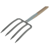 SHW Spatengabel  mit T-Stiel, 4 Zinken
