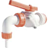 Auslaufhahn f. Regentonnen 3/4X NW 18 mit Dichtung + Kontermutter