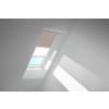 VELUX Dachfenster Rollo Verdunkelungsrollo Duo DFD C04 4580SWL helltaupe/weiß, Schiene weiß 55x98cm