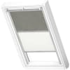 VELUX Dachfenster Rollo Verdunkelungsrollo Duo DFD CK02 4575S olivebeige gepunktet/weiß, Schiene alu 55x78cm