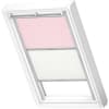 VELUX Dachfenster Rollo Verdunkelungsrollo Duo DFD C02 4659S Kids Rosa Sterne, Schiene alu 55x78cm