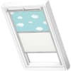 VELUX Dachfenster Rollo Verdunkelungsrollo Duo DFD C02 4660S Kids Blauer Himmel, Schiene alu 55x78cm