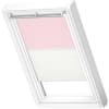 VELUX Dachfenster Rollo Verdunkelungsrollo Duo DFD SK06 4659SWL Kids Rosa Sterne, Schiene weiß 114x118cm