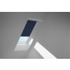VELUX Dachfenster Rollo Verdunkelungsrollo DKL 102 1100S dunkelblau, Schiene alu 55x78cm