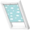 VELUX Dachfenster Rollo Verdunkelungsrollo DKL C06 4660S Kids Blauer Himmel, alu 55x118cm
