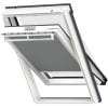 VELUX Dachfenster Rollo Vorteils-Set DOP (Markise + Verdunkelungsrollo) F06 0705S grau/schwarz, Schiene alu 66x118cm