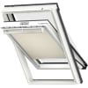 VELUX Dachfenster Rollo Vorteils-Set DOP (Markise + Verdunkelungsrollo) S08 1085S hellbeige/Schwarz, alu 114x140cm