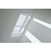 VELUX Plissee FHL PK10 1256SWL weiß gemustert, Schiene weiß 94x160cm