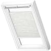 VELUX Plissee FHL C06 1256SWL weiß gemustert, Schiene weiß 55x118cm