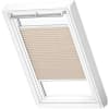 VELUX Plissee FHL P06 1259SWL hellbeige, Schiene weiß 94x118cm