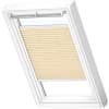 VELUX Plissee FHL C06 1278SWL cremebeige, Schiene weiß 55x118cm
