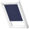 VELUX Dachfenster Rollo RFL MK04 9050SWL dunkelblau, Schiene weiß 78x98cm