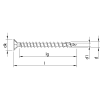 HECO-TOPIX-plus 4,0 x 30, Senkkopf mit Frästaschen, HECO-Drive, Variables Vollgewinde, verzinkt gelb, A3L, 1000 Stück, VARIANTA-Handwerkerverpackung