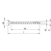 HECO-TOPIX-plus A2 4,0 x 50, Senkkopf mit Frästaschen, Pozi-Drive, Variables Vollgewinde, blank, gleitbeschichtet, 200 Stück, SKV-Kleinverpackung