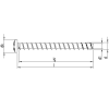 HECO MULTI-MONTI-plus P 5,0 x 50, Panhead, Rundkopf, T-Drive, verzinkt blau, A2K, 200 Stück, VARIANTA-Handwerkerverpackung